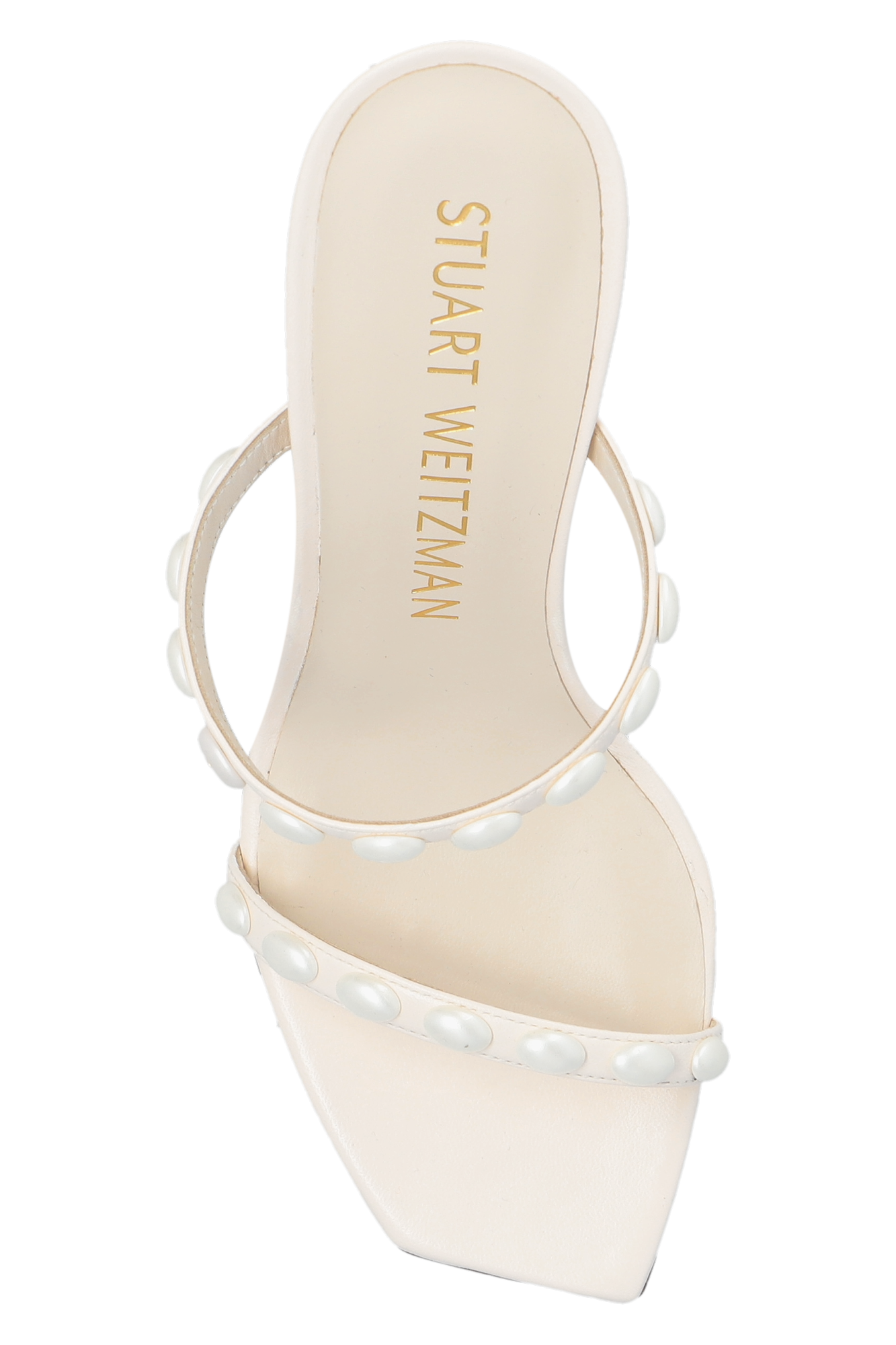 Stuart weitzman discount white mules